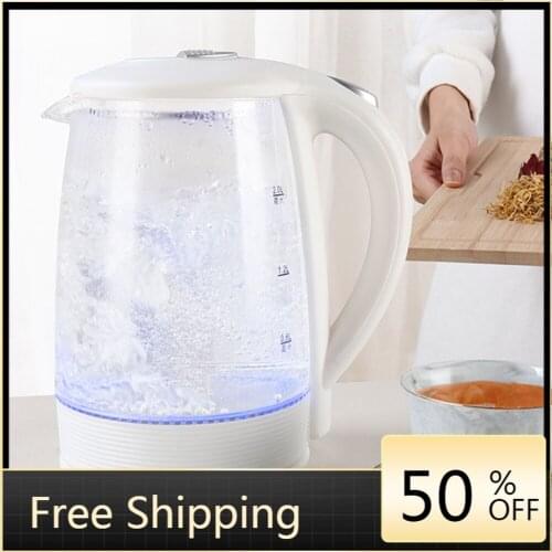 Electric Tea Hot Water Kettle Camping With Whistle Electric Samovar Travel Glass Kettle Portable Chaleira Com Apito Glass Kettle