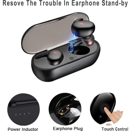 Hot Sale Mini Y30 Tws Bluetooth Earphone For All Smart Phone Sport Headphones Stereo Earbud Wireless Bluetooth Earphones In-ear