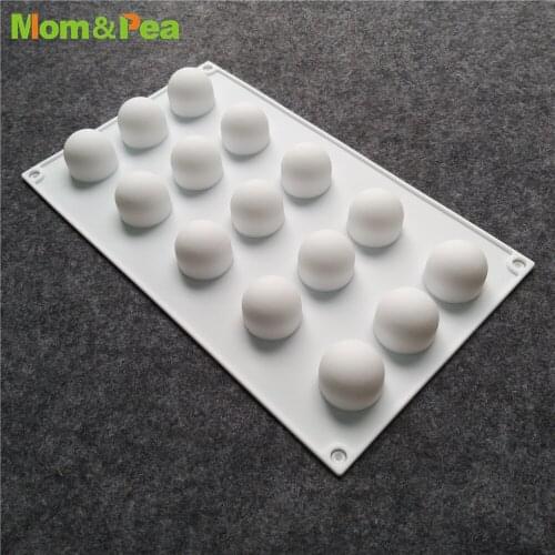 GT16-23 15-cavity Ball Shaped 3.1cm Silicone Mold Dessert Mousse Mould Cake Decoration Tools