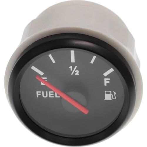 12/24V 0-190 Ohms Auto Digital Fuel Level Gauge 240-33 Ohms Boat Fuel Level Gauge for Marine Yacht Trim Tank Indicator DC 9~32V