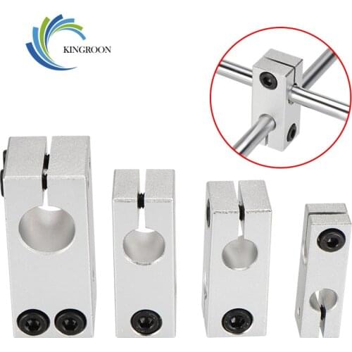 KINGROON Cross optical axis mount Smooth Rod fixing Block Optical axis Aluminum Block Smooth Rod fix mount
