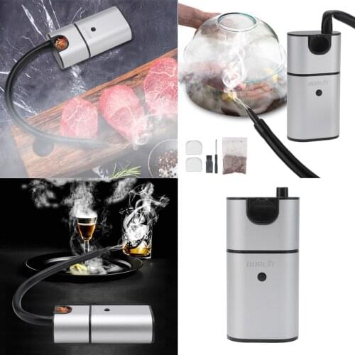 Smoking Gun BBQ Cold Food Smoker Cheeses Salmon Sausage Meat Smoker Handheld Portable BBQ Smoker with Accessory