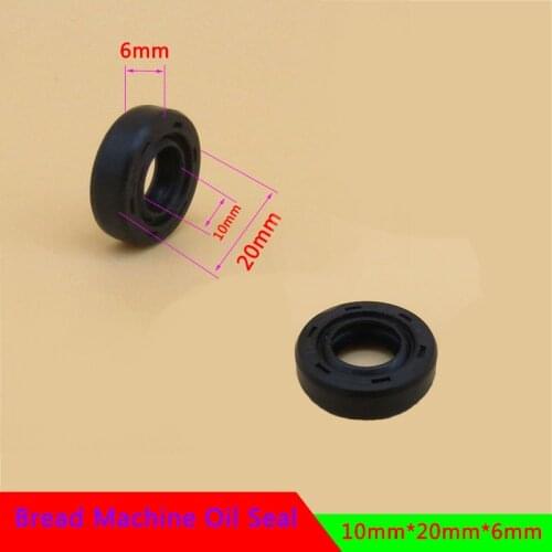 10*20*6mm Oil Seal Ring for Bread Maker Breadmaker Bakers Machine Blender Repair Parts Bread Machine Spare Parts Wearable