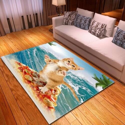 Cute Animal Series Kitten Elk Door Mat Carpet Anti-skid Mat Floor Mat Bedroom Living Room Home Decoration
