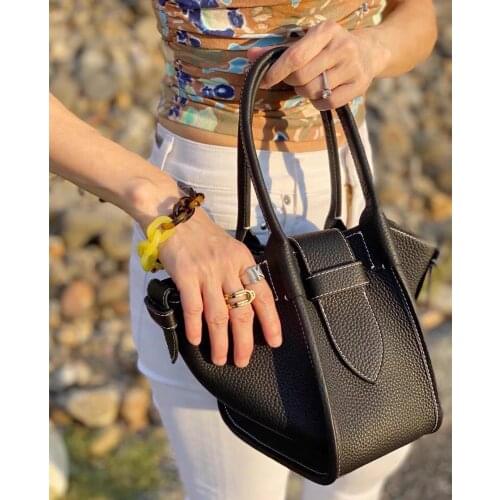 Genuine Leather Mini Bag Womens Handbags 100% Cow Leather Shoulder Bags 2021 New Minimalist Style Dumpling Shape Handbags