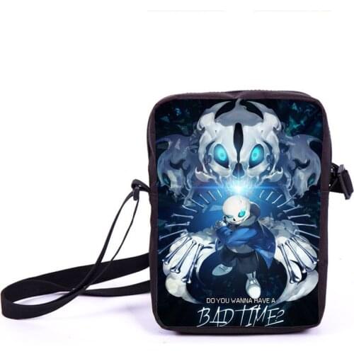 Undertale Multicolour Animal Shoulder Bag Tiger Lion Cat Dog Wolf Horse Cross Body Bag Kids Causul Travel Mini Messenger Bags