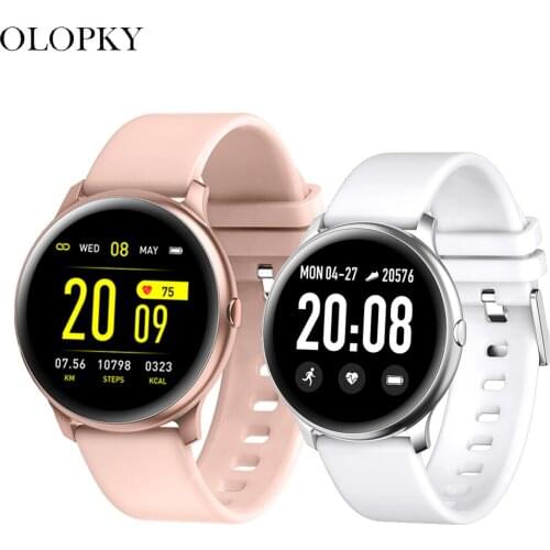 KW19 Fashion Color Smart Watch with Blood Pressure Heart Rate Monitor Pedometer Fitness Tracker Smartwatch For Xiaomi Apple