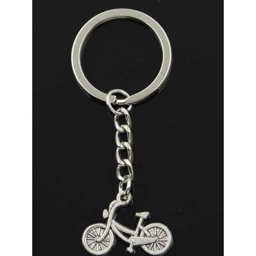 Fashion Keychain 26x18mm Bicycle Bike Pendants DIY Men Jewelry Car Key Chain Ring Holder Souvenir For Gift