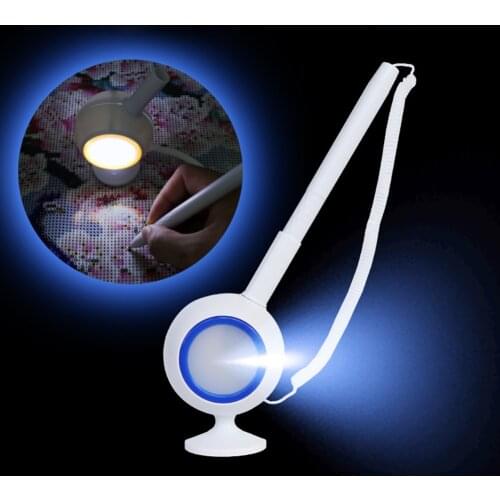 Diamant Malerei LED Kleine Tisch Lampe Beleuchtung Punkt Bohrer Kugelschreiber Werkzeug Diamant Stickerei Zubehör Kit New