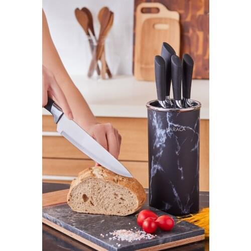 Black Marble 6 Piece Knife Set