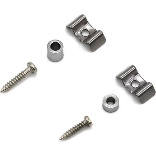 Electric guitar head string butterfly-shaped pin string guide grooves string press string press string plate