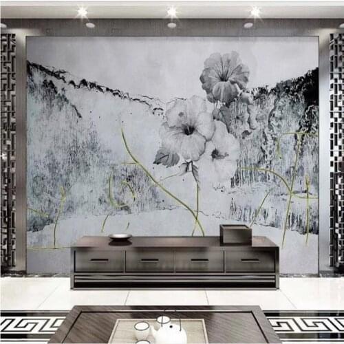 Custom wallpaper art abstract abstract ink landscape living room wall decoration - high-grade waterproof material