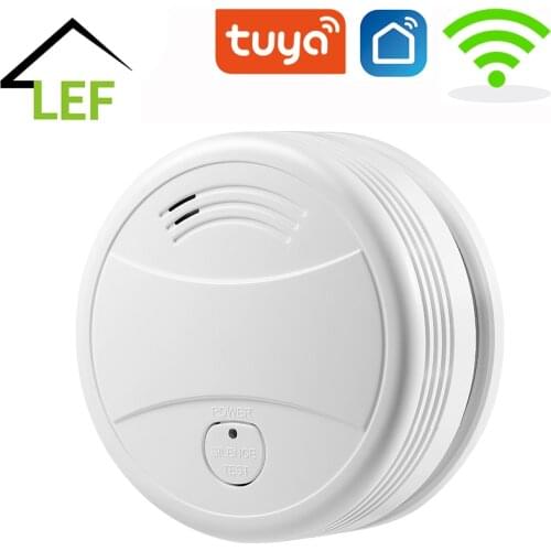 Independent Smoke Detector Sensor Fire Alarm Home Security System Firefighters Tuya WiFi/433mhz Smoke Alarm Fire Protection
