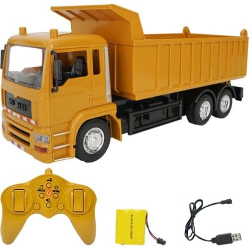 RC Truck RC Excavator 2.4G Radio Controlled Car Caterpillar Tractor Model Engineering Car Digging Soil Sound Toys For Boys