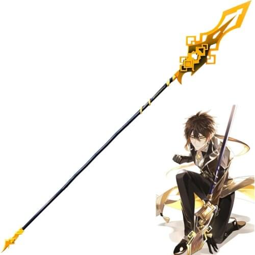 Cosplay Genshin Impact Zhong Li Cosplay Prop 180CM PVC Spear Weapon Halloween Carnival Cosplay Party Props Accessories
