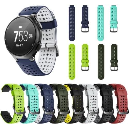 Compatible with Garmin Forerunner 235 Watch Straps, Sport Silicone Breathable Band for Forerunner 230/220/ 235/620/ 630/ 735XT