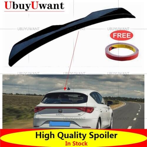 UbuyUwant Car Styling Spoiler For Seat Leon Hatchback FR 2020 2021 Spoiler High Quality ABS Gloss Black Spoiler