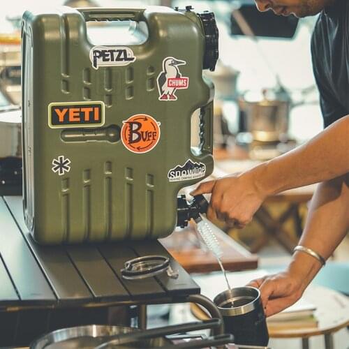 10.5/18.5L Outdoor Water Bucket with Faucet, Car Self-driving Tour, Drinks Beer Storage Tank for Camping Fishing Picnic