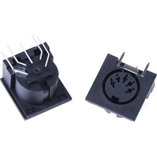 High Quality 10Pcs/Set PCB Panel Mount Female Connector DIN 5-Pin Jack DS-5-01