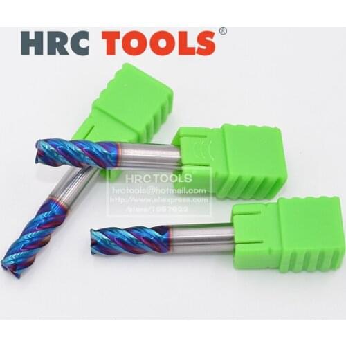 Z10-R1x5Hx4Dx50L HRC65 Nano Coating deep Solid Tungsten Carbide grooving Long neck CNC Ball Nose End Mill