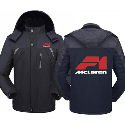 Winter McLaren Car Logo Jackets Men Thicken Windbreaker Coats Waterproof Warm Outdoor Couples Cold-Proof Mountaineering Clothing