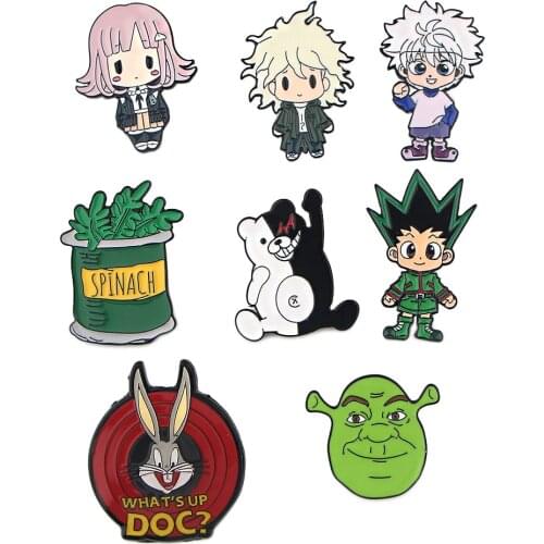 YA255 The Hunter Enamel Pin Custom Cool Animal Brooches Bag Lapel Pin Cartoon Badge Jewelry Gift for Friends