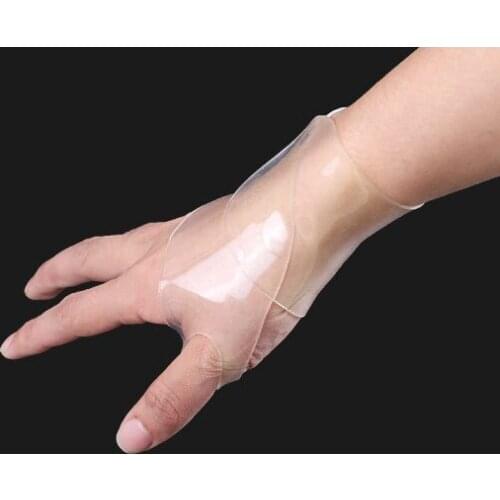 1 Pair Transparent Wrist Relief Brace Wrap Silicone Bandage Support Wristband Thumb Protector Health99