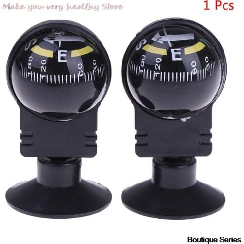 1 Pcs Hoge Kwaliteit 360 Graden Draaibare Waterdichte Auto Navigatie Bal Kompas Met Zuignap 2.4X1.26 Inches