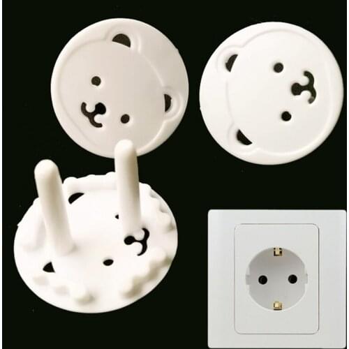 10pcs Baby Safety Child Electric Socket Outlet Plug Protection Security Two Phase Safe Lock Cover Kids Sockets Cover Plugs