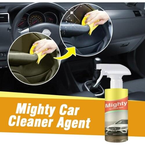 100ml Auto Interior Mighty Leather seat Cleaner Agent Spray Car Plastic parts Cleaning Agent Refurbished Accessories