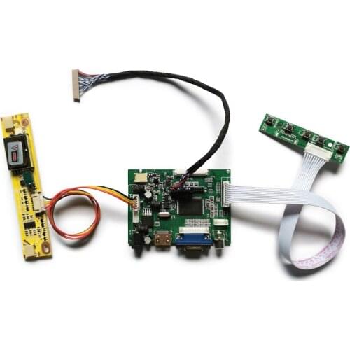 2-CCFL LCD monitor 1024*768 controller board kit for HSD150MX12/HSD150MX14/HSD150MX15/HSD150MX17 screen VGA 2AV 20 Pin LVDS