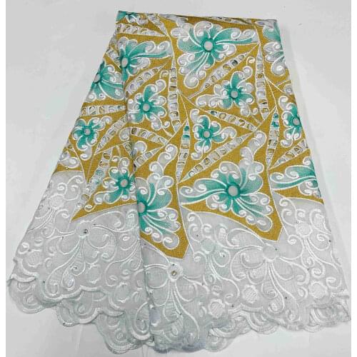 African Lace Fabric 2021 Swiss Voile Lace Cotton Material Lace High Quality Swiss Voile Lace In Switzerland Dubai Fabric 5yards