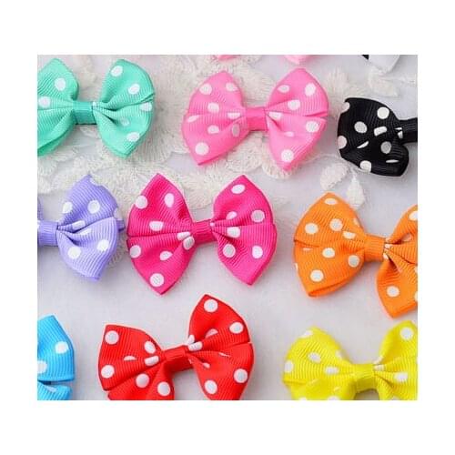 Dog grooming Accesories multicolor Butterfly style Pet Cat Hair Accessories Dog hair clips with bows 100pcs/lot