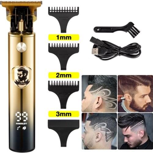 Cordless Hair Clippers for Men Hair Trimmer Led Display Beard Trimmer Electric Trimmer Professional Hair Cutting Kit for Barber