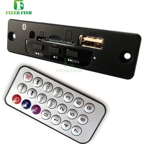 Bluetooth Mini 5V MP3 FLAC WAV Decoding Board 2*3W Speaker Amplifier Audio Receiver Module USB/SD/U-DISK/IR Remote Control EQ