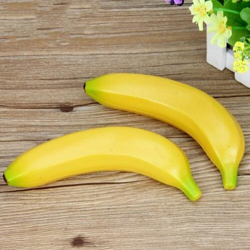 Decoration Crafts Imitate Model Miniatures 16cm Simulation Fake Plastic Big Banana Fruits Props Fruit Product 5pcs/lots