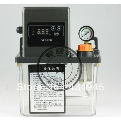 2L 2 Liter 220V AC Electric Fully Automatic Lubrication Pump/2L,AC220V Oil Pump for mill,punch,grinder,drill,CNC machine tool