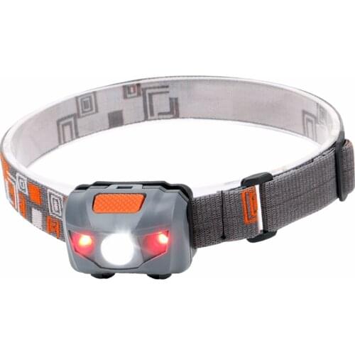 Sanyi R3 + 2LED 4 Mode Mini Headlamp Outdoor Headlight Waterproof Head Lamp Red Safety Warning Lantern Torch For Cycling Fishing