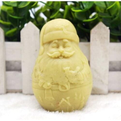 PRZY Santa Claus Soap Mold DIY Chocolate Molds Food Grade Mould Christmas Gift Handmade Soaps Molds Aroma Stone Silicone 54125