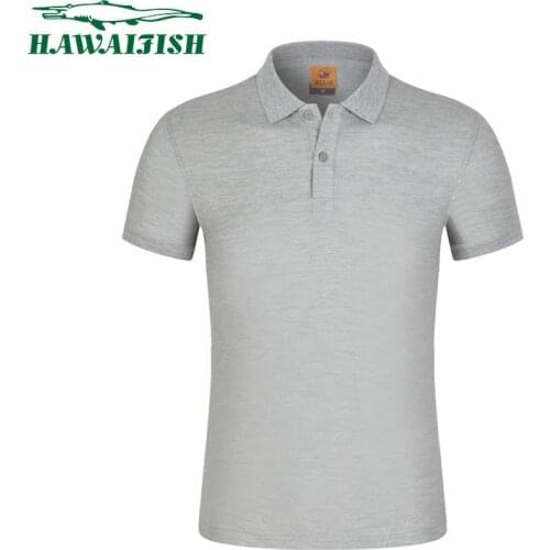 Hawaifish brand Polo shirt male 2021 summer new style casual mens short-sleeved solid color half-sleeved high quality top