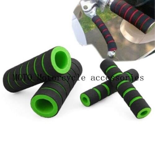 Sponge Motorcycle Grips Set Cycling Non-Slip Handbar Grips Brake Cover Bicycle Handlebar Grip Soft Foam Blue/Yellow/Red/Green