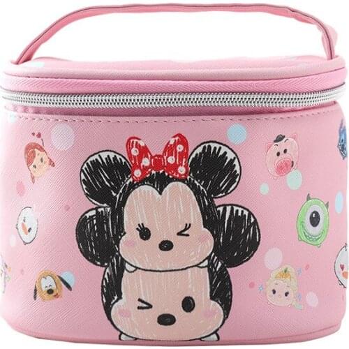 Disney Original Mickey Mouse Multi-function Women Cosmetic Bags Purse Baby Care Bag Fashion Mummy Bag Girls Gift