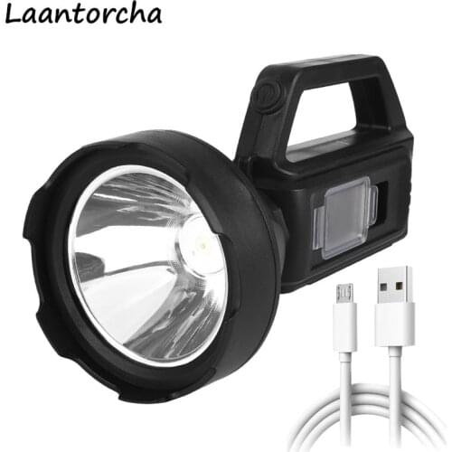 Powerful flashlight Solar charging High power led flashlights USB Rechargeable Ultra Bright torch Outdoor Camping Led flashlight