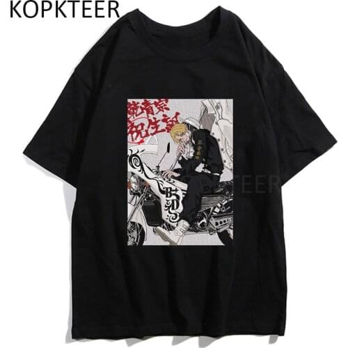 Men T-shirts Anime Tokyo Revengers T-Shirt 90s Hipster Grunge Graphic 2021 New Fashion Tops Harajuku Summer Hip Hop T-shirts