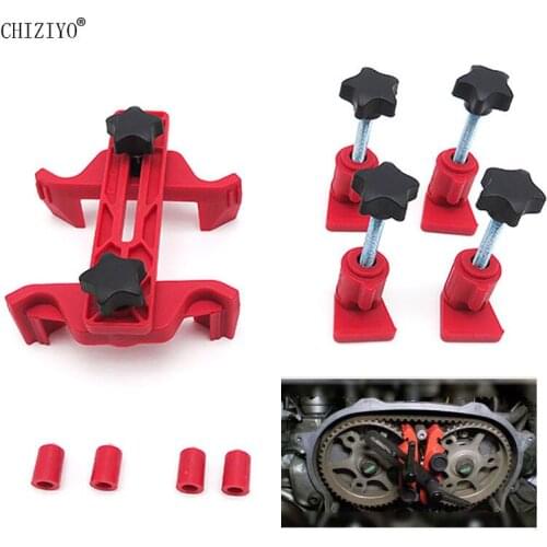 CHIZIYO 5 Pcs Universal Camshaft Lock Holder Auto Car Engine Diesel Gasoline Engine Cam Timing Locking Tool Set