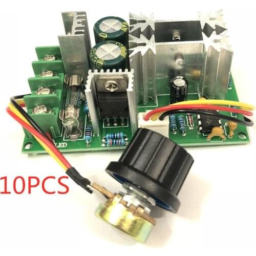 100% NEW 10PCS DC motor governor 12V 24V 36V 48V high power drive module PWM controller 20A converter