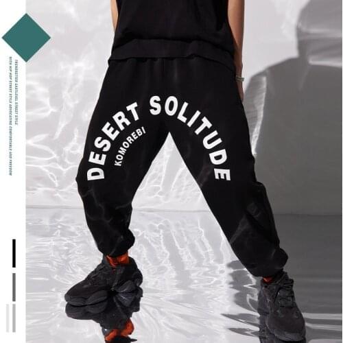 2021 Spring/summer New Trend Big Printed Sweatpants Mens Personality All-match Loose Oversize Drawstring Casual Pants Hip Hop
