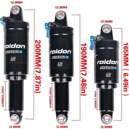 SUNTOUR Off-road MTB air spring 165 x 38 mm/190 x 51 mm/200 × 57 mm XC / AM bike suspension Shock absorber Cross Country Trail