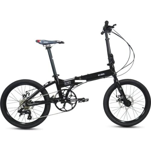 20 Inch Aluminum Alloy Foldable Bicycle Women Men 8 Speeds Disc Brake Lightweight Portable Small Wheel Adult Children Bike