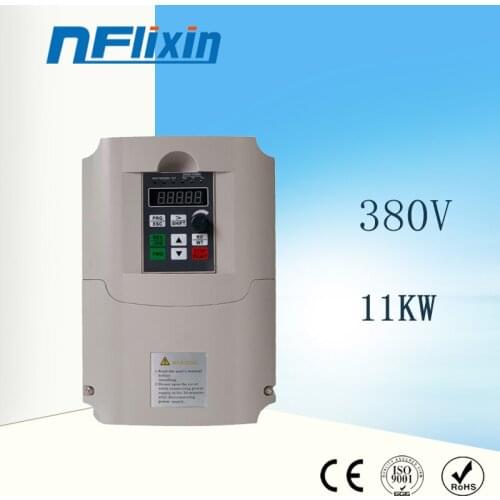 VFD AC 380V 11KW(15HP) Vector Variable Frequency Drive 3 PhaseS Speed Controller Inverter Motor VFD Inverter Frequency Converter